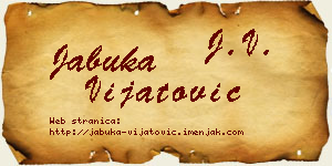 Jabuka Vijatović vizit kartica